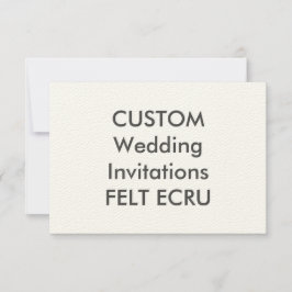 FELT ECRU 110 lb 5-inch x 3,5-inch weddenschappen Kaart
