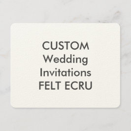 FELT ECRU 5,5 x 4,25-inch weddenschappen van 110 l Kaart