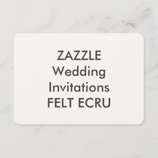 FELT ECRU 5-inch x 3,5-inch bruiloft Kaart