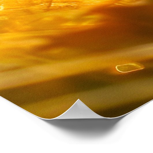 Felt Fawn in Sunny Clearing met Butterfly Poster (Hoek)