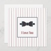 Felt greeting card for a man feestdagenkaart (Voorkant / Achterkant)