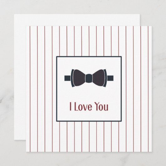 Felt greeting card for a man feestdagenkaart (Voorkant / Achterkant)