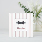 Felt greeting card for a man feestdagenkaart (Staand voorkant)