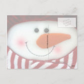 Felt Snowman Holiday Briefkaart (Achterkant)