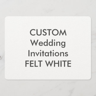 FELT WHITE 110 lb 7,5 inch x 5,5 inch bruiloft Kaart