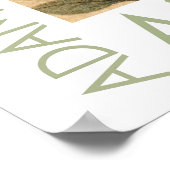 Felted Monarch Butterfly Floral Folk Art Poster (Hoek)