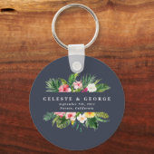 feltropische bruiloft sleutelhanger (Voorkant)