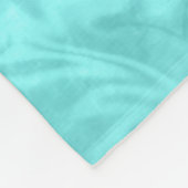 felturquoise white volleyball , speciale naam fleece deken (Hoek)