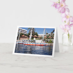 Felucca-boten op de rivier de Nijl, Luxor Kaart