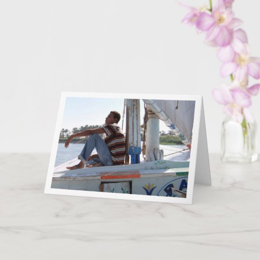 Felucca op de Nijl Kaart (Orchidee)