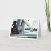 Felucca op de rivier de Nijl Kaart (Voorkant)