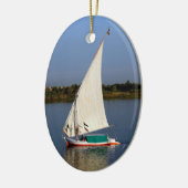 Felucca varen langs de Nijl - Aswan, Egypte Keramisch Ornament (Links)