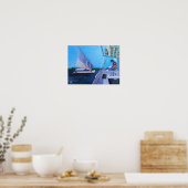 Felucca's op de Nijl Schilderij van Alfred Fox Poster (Keuken)