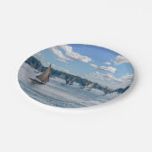 Feluccas varen langs de Nijl - Aswan, Egypte Papieren Bordje (Gekanteld)