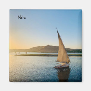 Felukka op de Nijl in Aswan Magneet