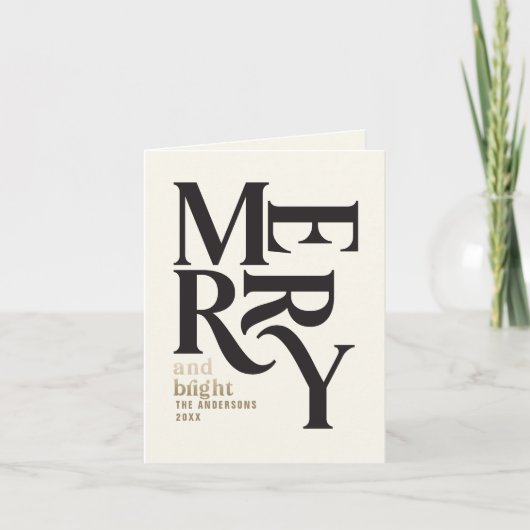  felzwart + gouden kerstmis aankondiging (Voorkant)