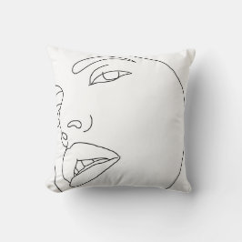 Fem Face Up Close Kussen