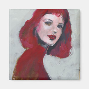 Fem Portrait - Rood Magneet