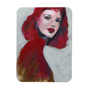 Fem Portrait - Rood Magneet
