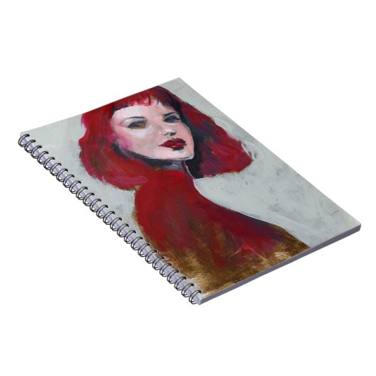 Fem Portrait - Rood Notitieboek (Rechterzijde)