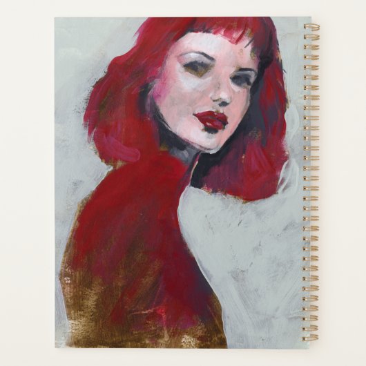 Fem Portrait - Rood Planner (Achterkant)
