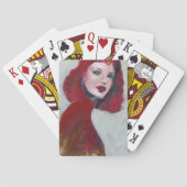 Fem Portrait - Rood Pokerkaarten (Achterkant)