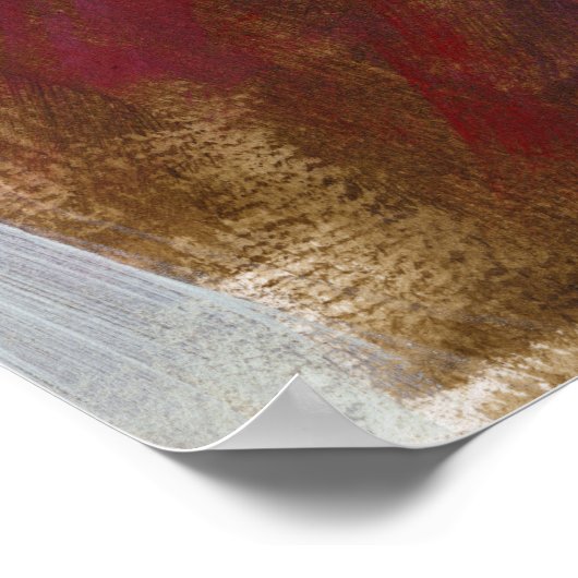 Fem Portrait - Rood Poster (Hoek)