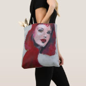 Fem Portrait - Rood Tote Bag (Dichtbij)