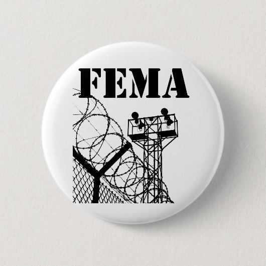 FEMA Camps Ronde Button 5,7 Cm (Voorkant)