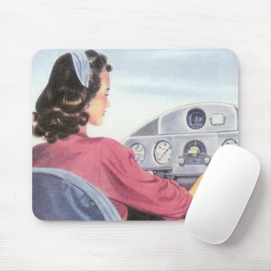Femal Pilot Mousepad Muismat (Met muis)