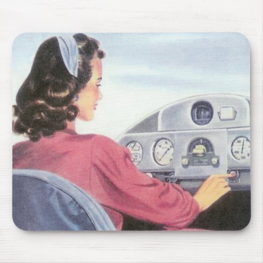 Femal Pilot Mousepad Muismat (Voorkant)