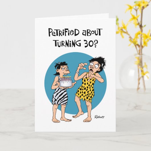 Female 30th Birthday Kaart (Gele Bloem)