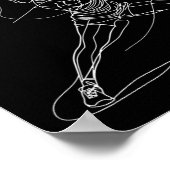 Female Badminton Player Drawing Shuttle Game For G Poster (Hoek)