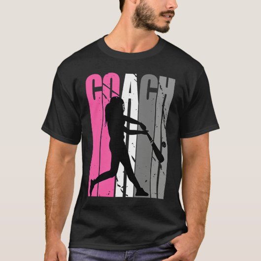 Female Baseball Player Instructor Softball Teacher T-shirt (Voorkant)