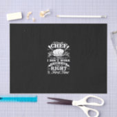 female chef of race i don't work as hard as men tissuepapier (Craft)