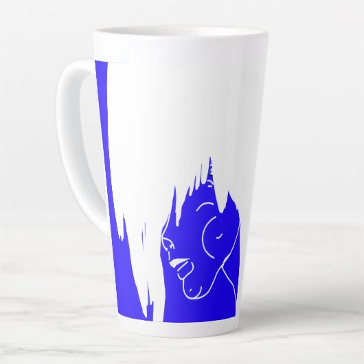 Female Cloud Spirit Large Mug Latte Mok (Linkerhoek)