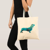 Female Dachshund in watercolor Tote Bag (Voorkant (product))