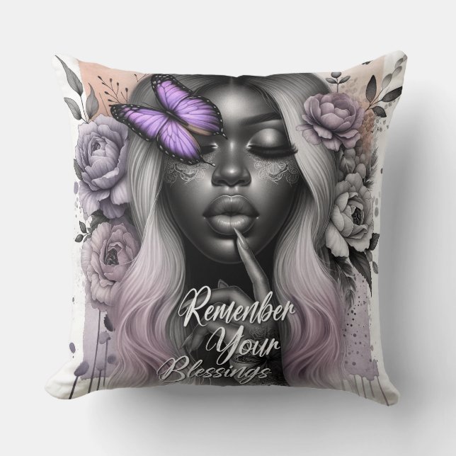 Female Daily Affirmation Kussen (Voorkant)