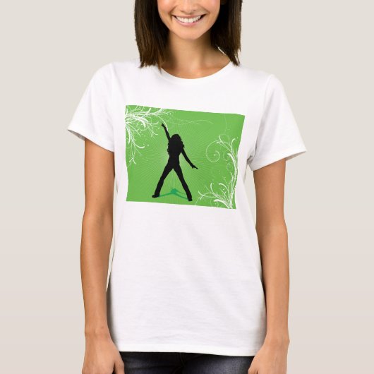 Female Dancing Womens T-Shirt (Voorkant)