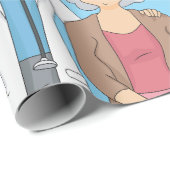 Female Doctor with Senior Woman Patient Cadeaupapier (Rol Hoek)