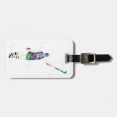 Female Field Hockey Player Bagagelabel (Voorkant horizontaal)