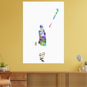 Female Field Hockey Player Canvas Afdruk (Insitu (Woonkamer))