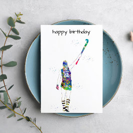 Female Field Hockey Player Kaart