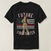 Female Firefighter Thin Red Line for Future Firefi T-shirt (Design voorkant)