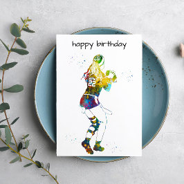 Female Flag Football Player Kaart