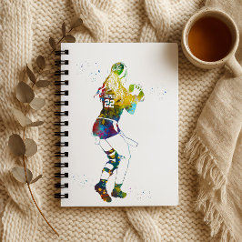 Female Flag Football Player Notitieboek