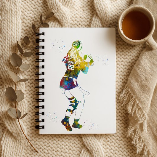 Female Flag Football Player Notitieboek