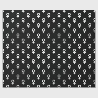 female gender symbol black white cadeaupapier