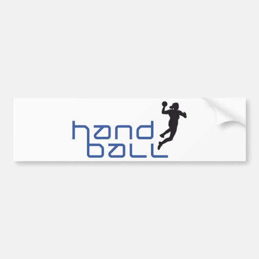 female handball bumpersticker (Voorkant)