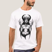 Female Horned Demon T-shirt (Voorkant)